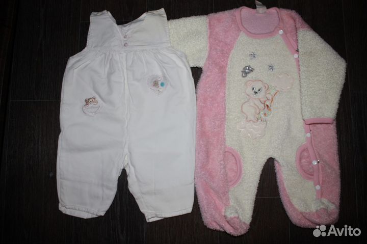 Пакет вещей для девочки 0-6 месяцев