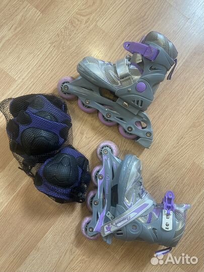 Роликовые коньки размер 31-34