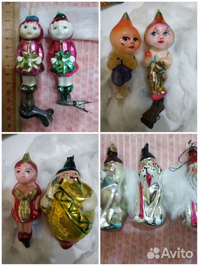 Ёлочные игрушки СССР фигурки