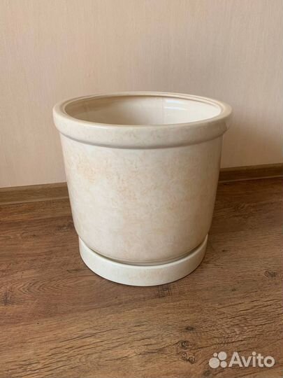Керамический горшок для цветов, диаметр 40см, 6-7л