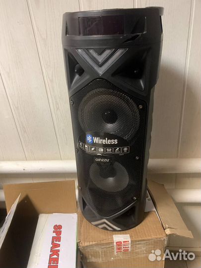 Блютуз колонка большая Ginzzu GM-209