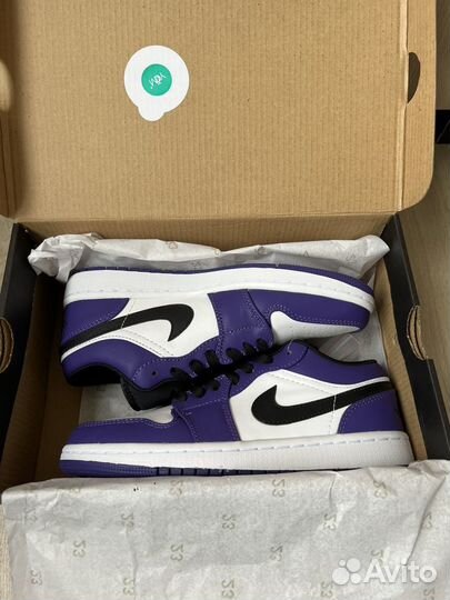 Кроссовки Nike Air Jordan 1 Low Court Purple White