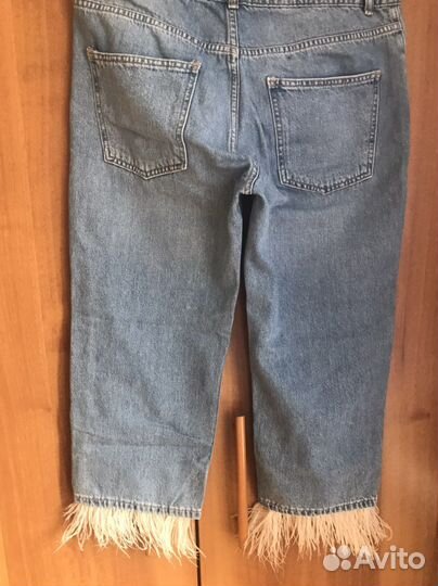 Джинсы lime с перьями