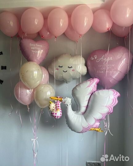 Шары на выписку из роддома