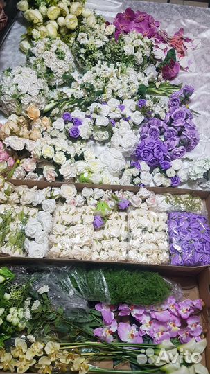 Искусственные цветы для декора