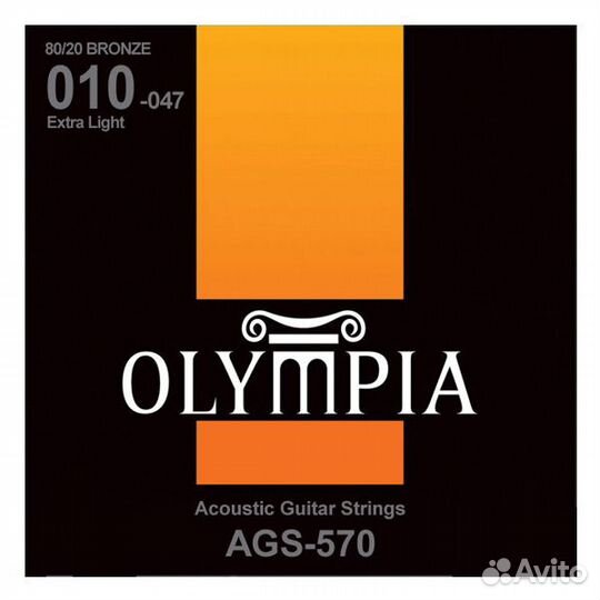Струны для гитары10-47 Olympia AGS570 80/20 Bronze