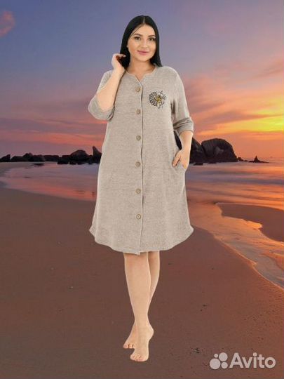 Халат махровый женский новый 50-62