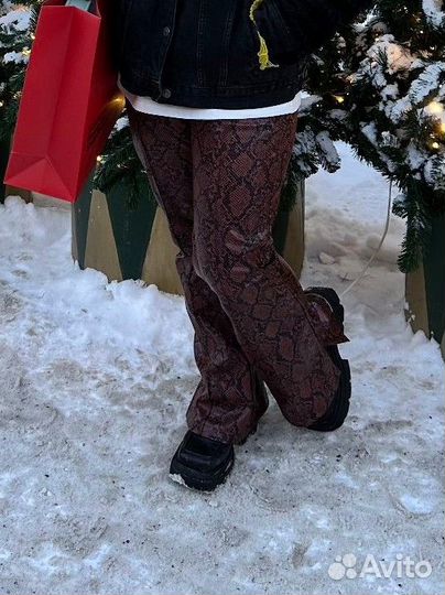 Штаны женские окрас змея рептилия