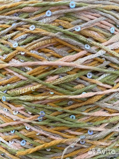 Пряжа Caracas - хлопок, вискоза, полиамид, пайетки