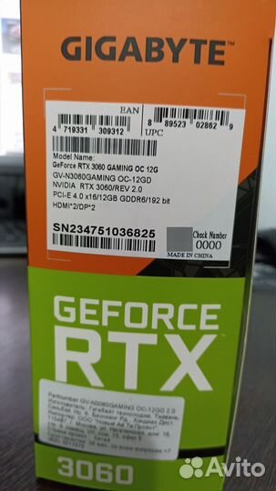 Видеокарта rtx 3060 12gb