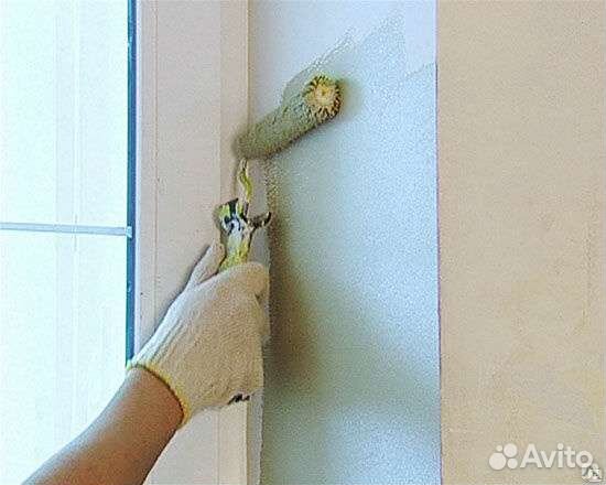 Шпаклевка стен потолка,полная отделка