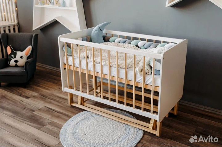 Детская кровать 120 / кровать для новорожденных