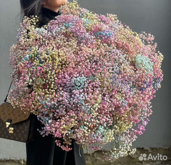 Букеты-Гиганты из Гипсофилы