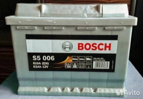 Аккумулятор бу Bosch 63Ah 610А