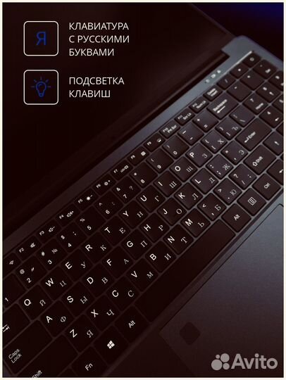 Ноутбук новый Celeron n5095 16 озу 512ssd