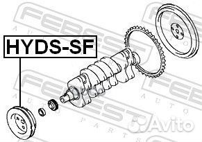 Шкив коленвала 2700 CC (hyundai tucson 2004-201
