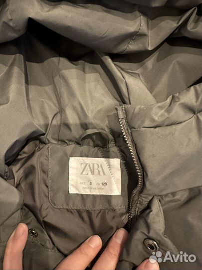 Куртка пуховик zara 128, обьемная