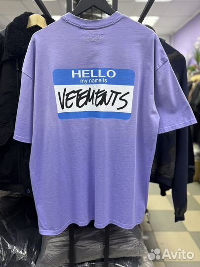 Футболка vetements hello (коллекция 2025)