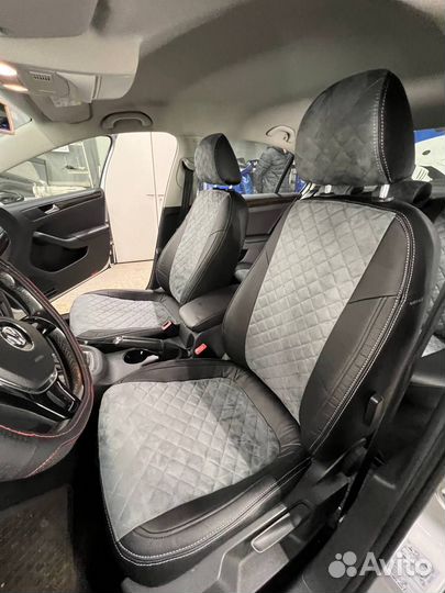 Чехлы из экокожи Ромб на haval H6 от Автопилот