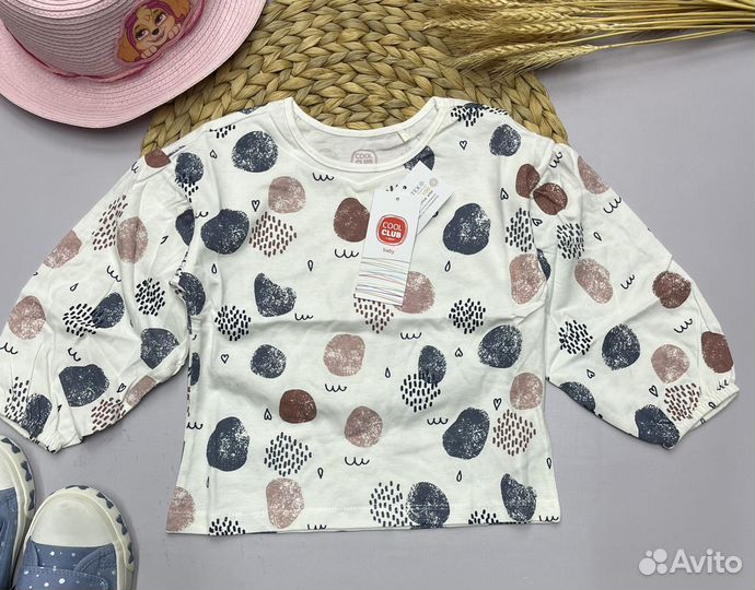 Лонгслив для девочки 86 92