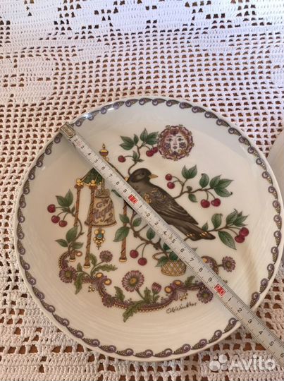 Настенная тарелка птицы Hutschenreuther
