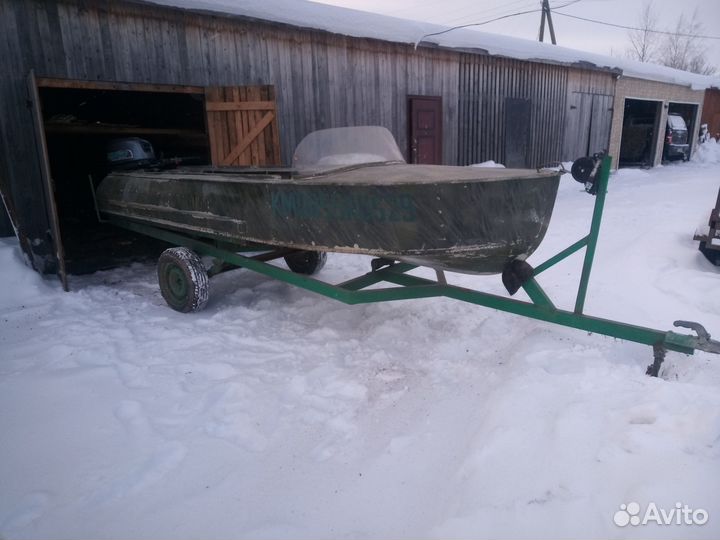 Моторная лодка Казанка с плм Мikatsu mf15FHS 4т