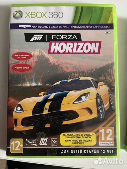 Игра для приставки xbox 360 forza horaizon