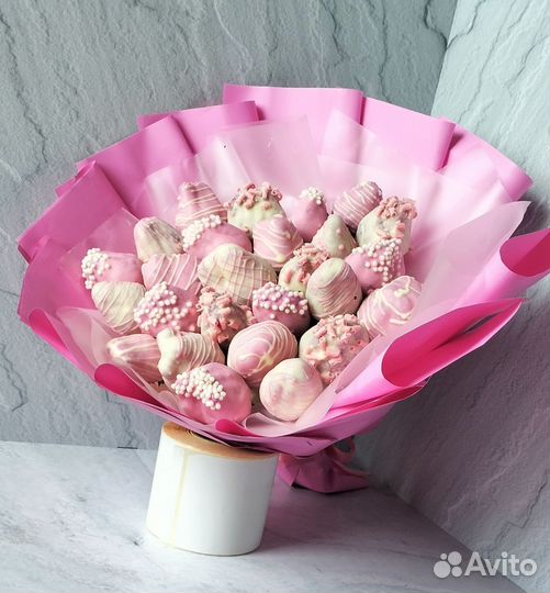 Букет клубники в шоколаде