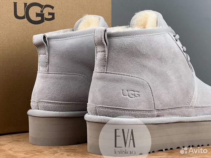 Женские ботинки Ugg Neumel Platform Grey-Violet