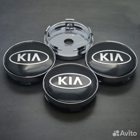 Заглушки на диски KIA d-60 mm комплект 4 шт