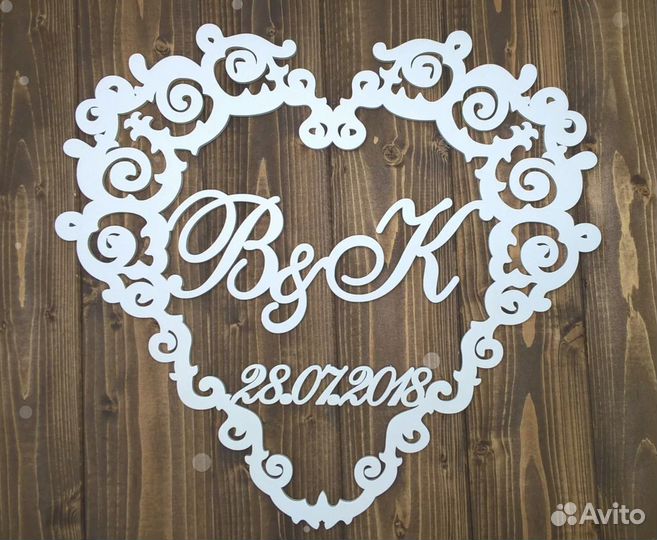 Монограмма на свадьбу (семейный герб)