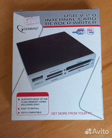 Картридер внутренний для пк. Новый