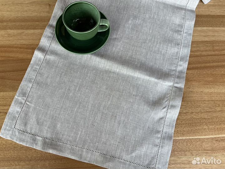 Скатерти салфетки полотенца 100 лен мережка