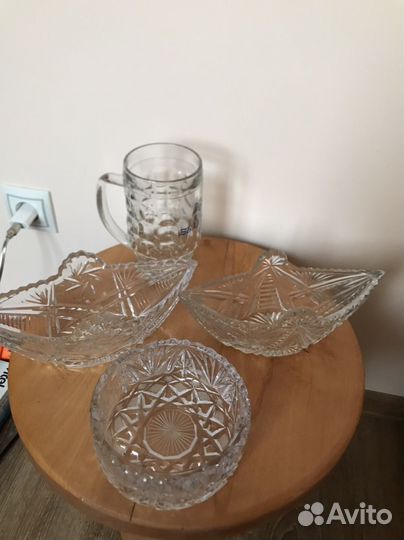 Посуда хрусталь, стекло и др
