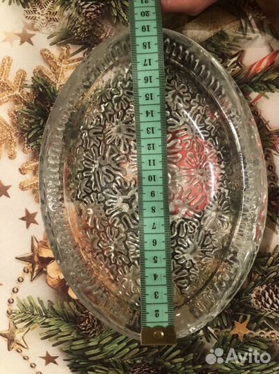 Ваза конфетница пепельница хрустальная СССР