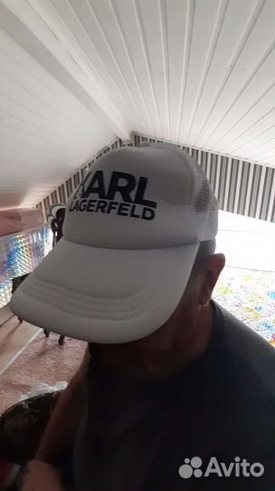 Кепка Karl Lagerfeld бейсболка белая