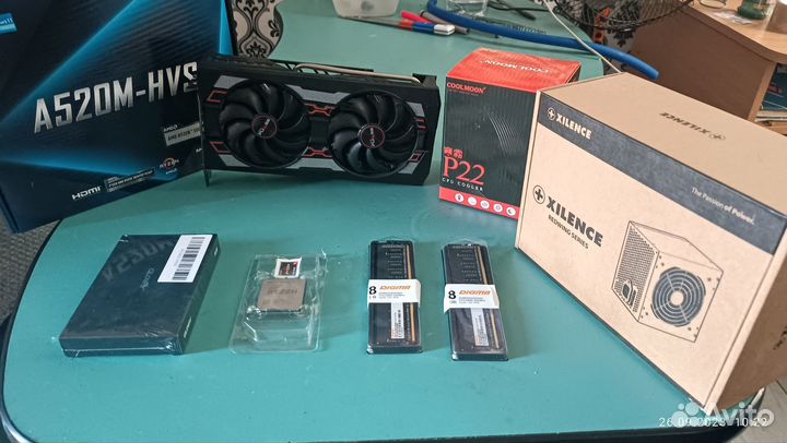 Игровой пк Ryzen5500+SapRx5600xt+16гбозу+nvme500