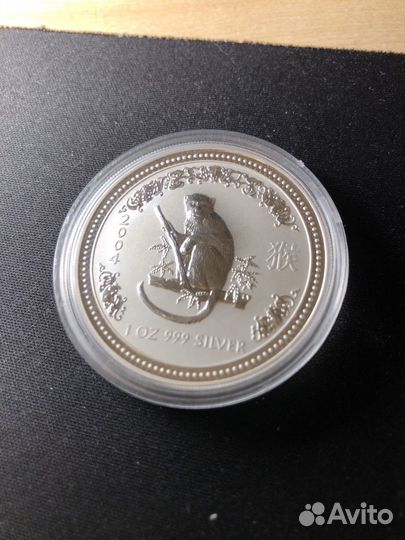 Монета 1 австралийский доллар Елизавета 2004