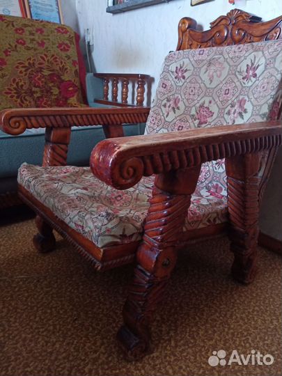 Кресло винтажное ручной работы