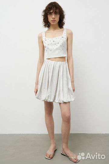 Юбка баллон lime новая