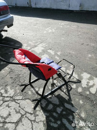 Детские санки коляска б/у