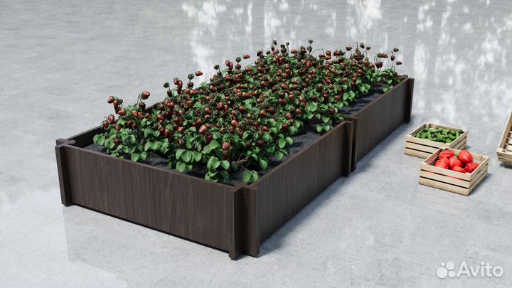 Грядки конструктор из влагостойкой фанеры, ламинир