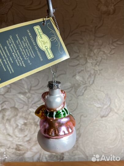 Елочные игрушки Бегемотик