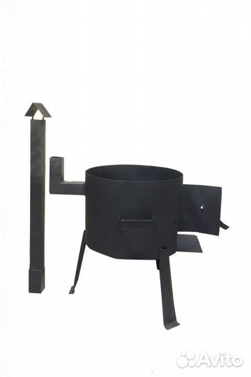 Печь под казан с трубой