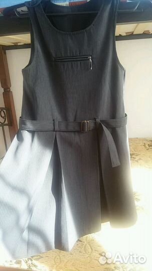 Школьный сарафан+жакет для девочки, 128-140