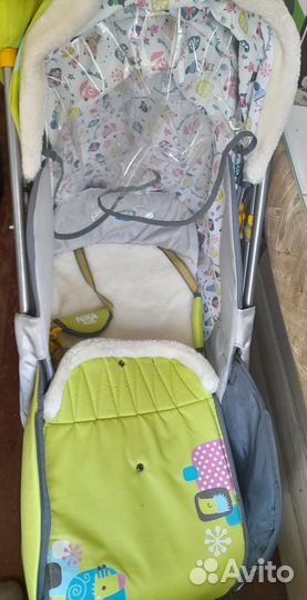 Детские зимние санки с колёсами