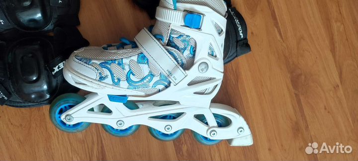 Роликовые коньки детские с защитой