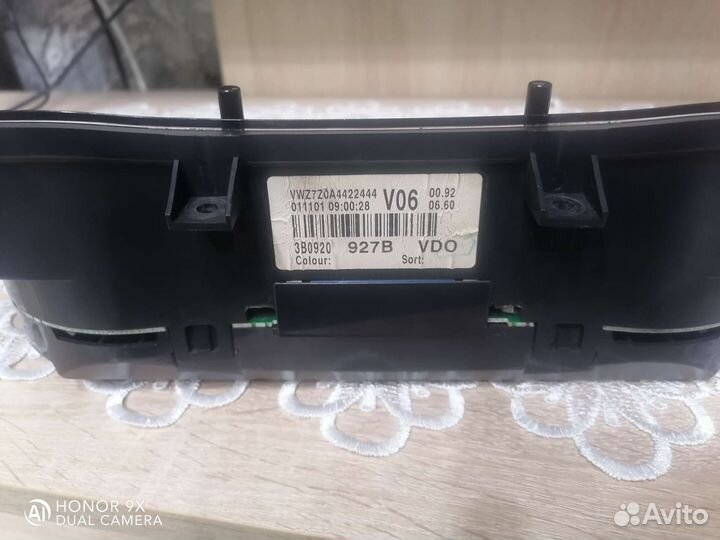 Панель приборов volkswagen passat b5+