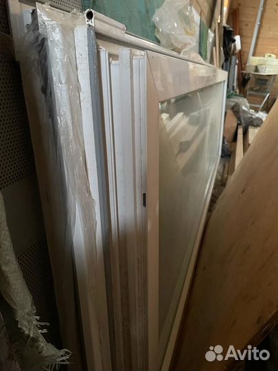 Дверь пвх балконн двухстворчатая Schuco 1580*2300