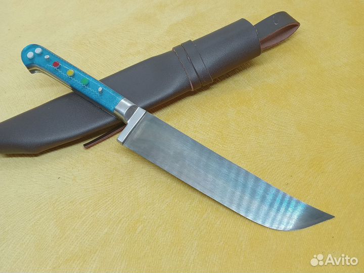 Узбекский нож пчак с голубой ручкой